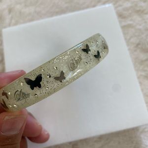 Guaranteed AUTHENTIC DIOR white acrylic bangle